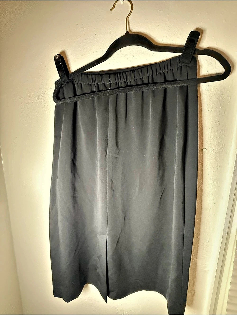 Black Pleated Midi Skirt Size 10
